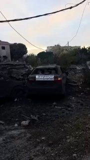 סצינות המראות את היקף ההרס באתר הפשיטות הישראליות על כפר רומן, דרום לבנון