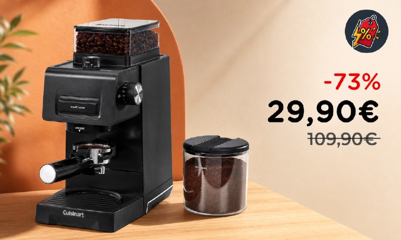 Cuisinart Macinacaffè Elettrico: Sconto del 73% a Solo 29,90€!