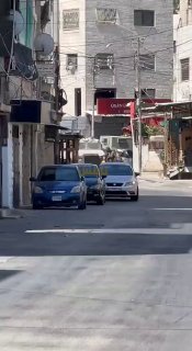 נוכחותם של רכבי כיבוש ישראלי נמצאת כעת ליד סופרמרקט חנון..