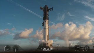 SpaceX впервые запустила Starship на орбитуАппарат успешно достиг орбиты и начал вывод партии из 26 спутников Starlink версии V3, сообщает пресс-служба компании. Ракета должна совершить шесть витков вокруг Земли в ходе 10-часового полета, после чего привод