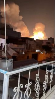 🔴 תמונות של חומרת ההתקפות האמריקאיות על נמל בושהר לפני מספר שעות