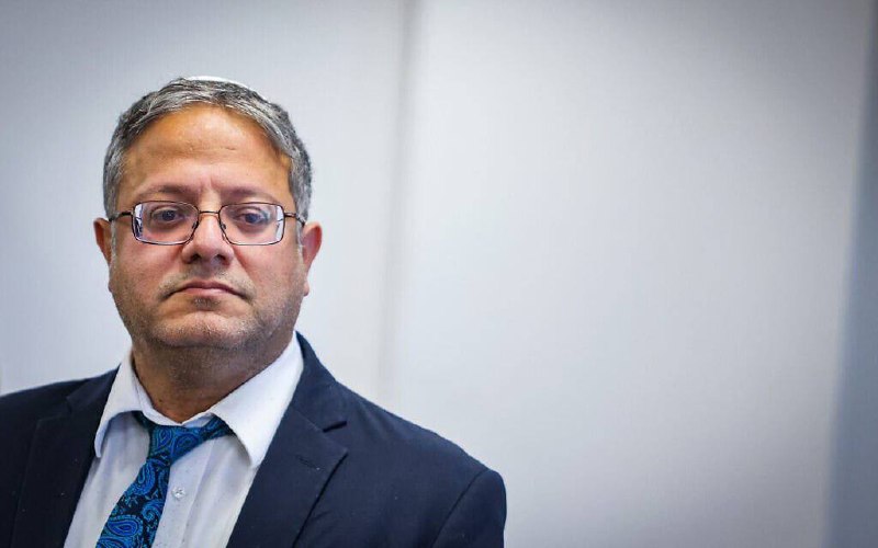 דחוף: שר הכיבוש לביטחון לאומי, איתמר בן גביר: