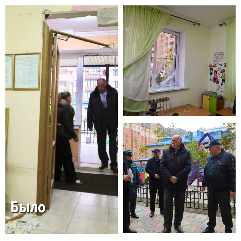 🗣 В Каспийске за 3 дня восстановили поврежденный от вражеской атаки детский сад фото