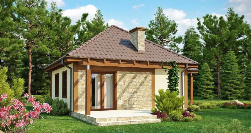 Планировка одноэтажного дома площадью 54 кв. м. Дизайн и ремонт Please open Telegram to view this post VIEW IN TELEGRAM - изображение 2 - telegram, view, планировка