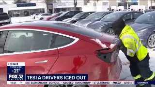В Чикаго фирменные зарядки электромобилей Supercharger отказали из-за мороза -19
