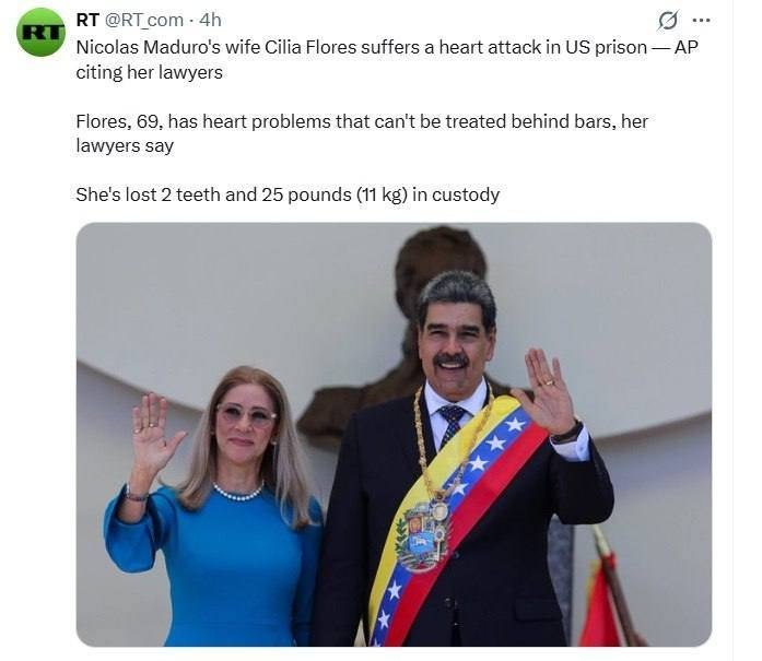 What did the American prisons do to Maduro's wife?