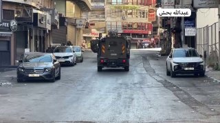 חלק מכוחות הכיבוש מסתערים על רחוב אל-עדל בשכם