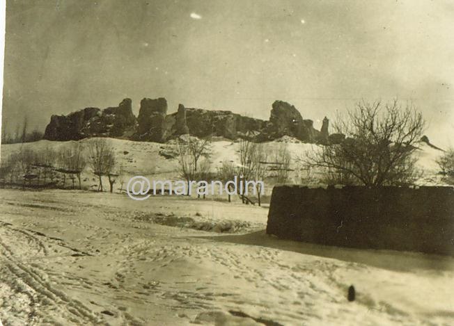 marandim: قدیمی ترین عکس موجود یالدیر قالاسی را که برای اولین بارتقدیم مرندکردم. این عکس نشان میدهد که ده ها خانه وغازه که دراطراف