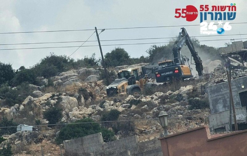 🇮🇱 כוחות הנדסה מחטיבת אפרים השלימו הריסת מבנה בלתי חוקי בכפר ברוקין. הפעילות בוצעה בשעות האחרונות בכפר בר…