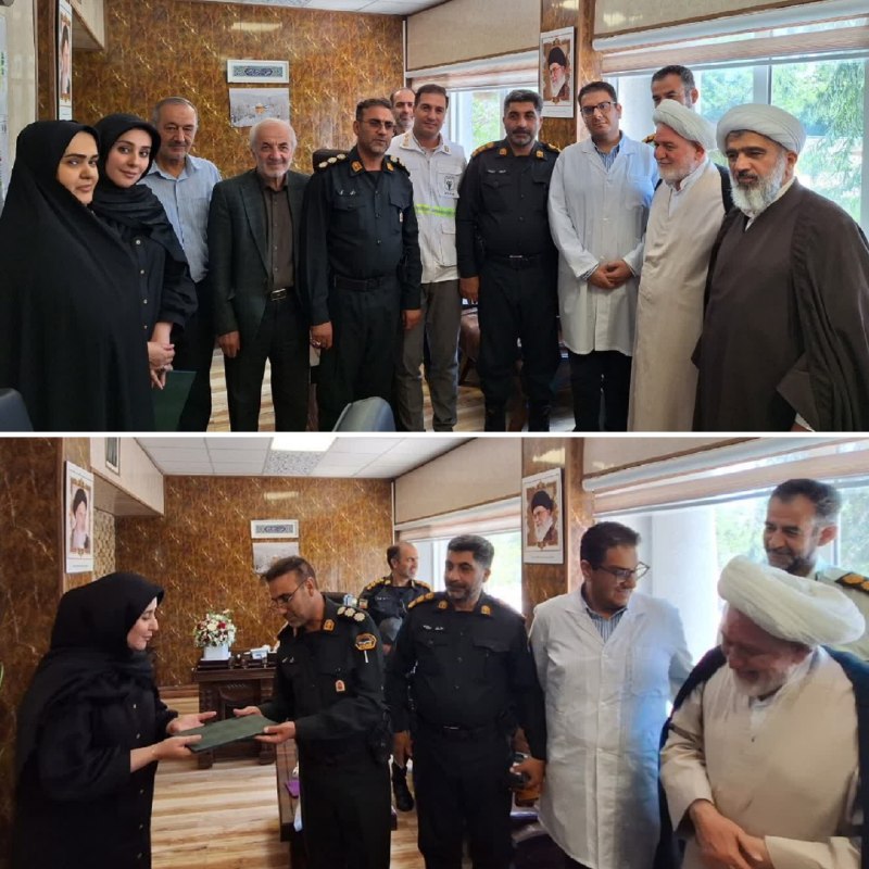 پایگاه خبری تارود: 📸 تجلیل فرمانده انتظامی شهرستان دماوند از مدافعان سلامت در روز پزشک/ سرهنگ ملکی: امنیت و سلامت، دو نعمت پنهان و مکمل یکد