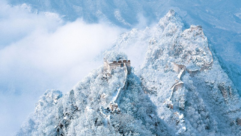 Step up your gameSnow on the Great Wall of China (© View Stock/Alamy)