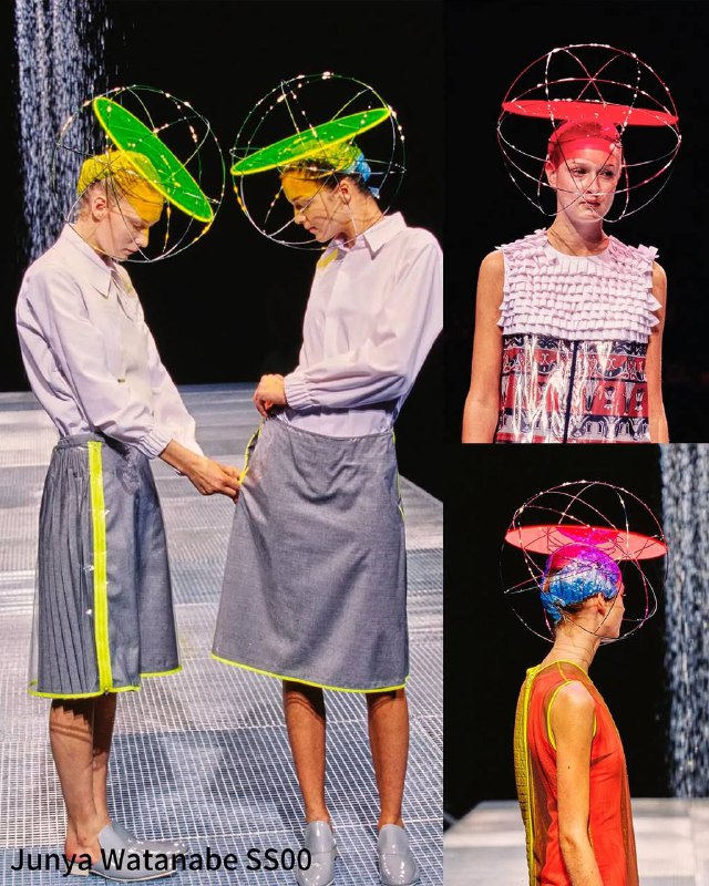 Кацуя Камо — японский стилист, превративший парикмахерское искусство в скульптуру и перформанс. Родился в 1965 году в Фукуоке, начал обучение в Японии, затем работал в Париже с Тэцуя Тамурой. Его стиль сочетал архитектурные формы и необычные материалы — зеркала, перья, латекс, пластик. Вернувшись в Токио в 1996 году, Камо сотрудничал с дизайнерами Джунья Ватанабе (у моего Саши на канале был пост) и Джуном Такахаши, создавая авангардные головные уборы, стирающие грани между аксессуаром и искусством. Его работы для Ватанабе включали металлические каркасы и яркие диски, а для Такахаши — перфорированные маски и короны из терновника.Международное признание пришло в 2007 году после сотрудничества с Карлом Лагерфельдом, для которого Камо создал венки и цветочные головные уборы из бумаги для коллекций Chanel.Камо продолжил экспериментировать с разнообразными материалами, создавая воздушные прически и футуристические головные уборы для дизайнеров, таких как Кико Костадинов. Он ушел в 2020 году, оставив наследие, которое объединяет моду, скульптуру и перформанс, превращая обычные материалы в поэзию и философию.Пост украден тутКацуя Камо — японский стилист, превративший парикмахерское искусство в скульптуру и перформанс. Родился в 1965 году в Фукуоке, начал обучение в Японии, затем работал в Париже с Тэцуя Тамурой. Его стиль сочетал архитектурные формы и необычные материалы — зеркала, перья, латекс, пластик. Вернувшись в Токио в 1996 году, Камо сотрудничал с дизайнерами Джунья Ватанабе (у моего Саши на канале был пост) и Джуном Такахаши, создавая авангардные головные уборы, стирающие грани между аксессуаром и искусством. Его работы для Ватанабе включали металлические каркасы и яркие диски, а для Такахаши — перфорированные маски и короны из терновника.Международное признание пришло в 2007 году после сотрудничества с Карлом Лагерфельдом, для которого Камо создал венки и цветочные головные уборы из бумаги для коллекций Chanel.Камо продолжил экспериментировать с разнообразными материалами, создавая воздушные прически и футуристические головные уборы для дизайнеров, таких как Кико Костадинов. Он ушел в 2020 году, оставив наследие, которое объединяет моду, скульптуру и перформанс, превращая обычные материалы в поэзию и философию.Пост украден тут