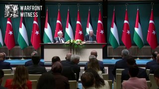 ️🇹🇷🇵🇸 נשיא טורקיה ארדואן, נואם במסיבת העיתונאים עם הנשיא הפלסטיני אבו מאזן:
