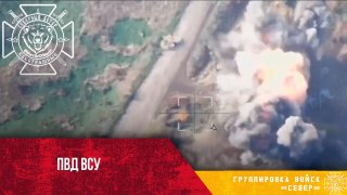 השמדת ה-PVD של הצוות האוקראיני של הכטב"מ ר-18 "ערפד" באזור הכפר. שבצ'נקובו, מחוז קופיאנסקי. MLRS "Tornado-S…