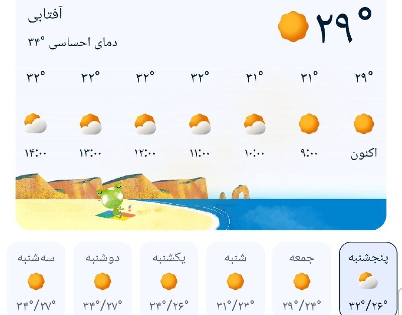 اینجا هادیشهر: 🌦 وضعیت آب و هوای امروز هادیشهر و پیش بینی ۵روز آینده 🍉 اینجا هادیشهر؛مرجعرسمیخبریهادیشهر👇🌾 @Inja_Hadishahr