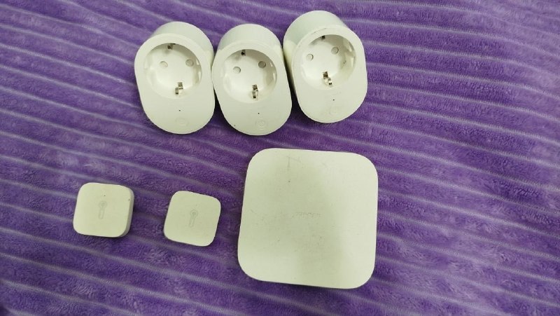 умные розетки Xiaomi + хаб + датчики температуры / влажности — фото 1