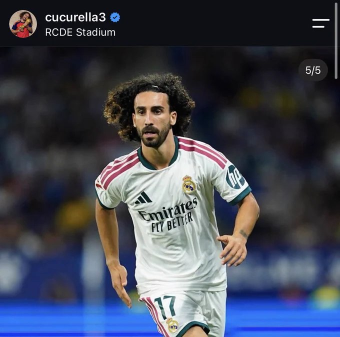رئال مادرید توییت | Real Madrid Tweet: 📲 مارک کوکوریا توی اینستاگرام :"بسیار خوشحالم از اولین پیروزیام در لیگ اسپانیا.مشتاق دیدار شما در ورزشگاه سانتیاگو برنا