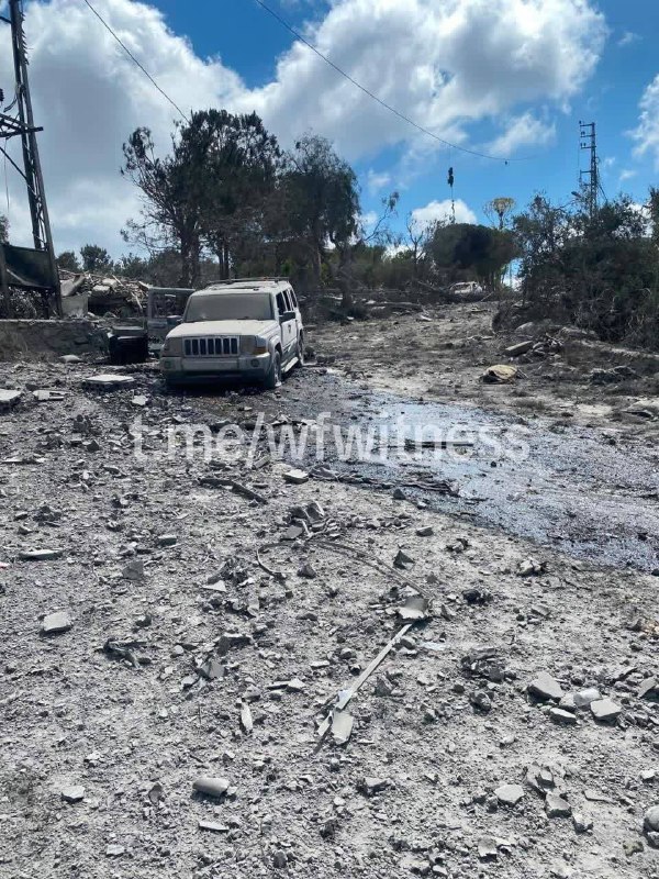 ️🇱🇧🇮🇱 צילומים המציגים את ההשלכות מהעיירה מנסורי בעקבות התקיפות האוויריות של ישראל.