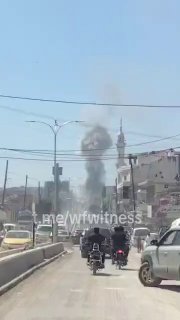 ️🇸🇾 דווח על פיצוץ במחסן תחמושת בעיר בינש, נפת אידליב, צפון מערב סוריה.