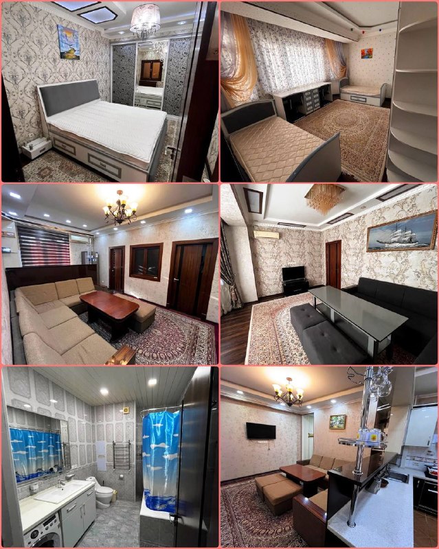 •Аренда:- Мирзо-Улугбекский район, Паркентский.- 3 комнатная, 7 этаж, 8 этажный дом, новостройка, мебель и техника, интернет, цена: 720$------------------------------------✏️ Telegram 👉 @dom_vsem_uz-