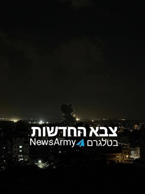 An attack in Shejaia in the north of the Gaza Strip