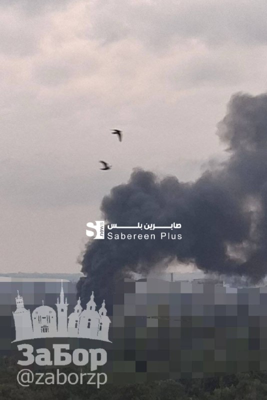 صابرين نيوز - Sabereen news: هجوم روسي جديد على هدف في زابوريزهيا - إصابة مباشرة بطائرة شاهد.هجوم روسي جديد على هدف في زابوريزهيا - إصابة مباشرة بطائ