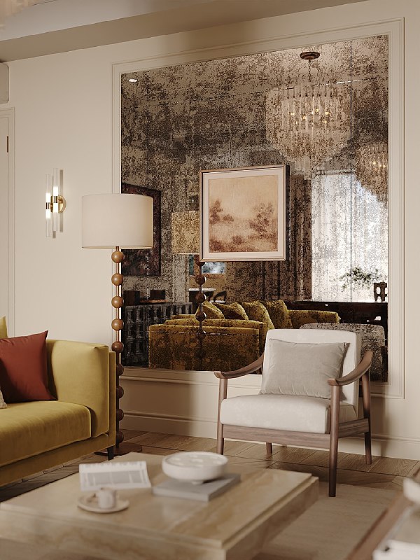 Интерьер квартиры для молодой пары. Выглядит современно и в то же время не будет устаревать длительное время Теплые оттенки и много интересных дета... - изображение 1 - время, интерьер, квартиры