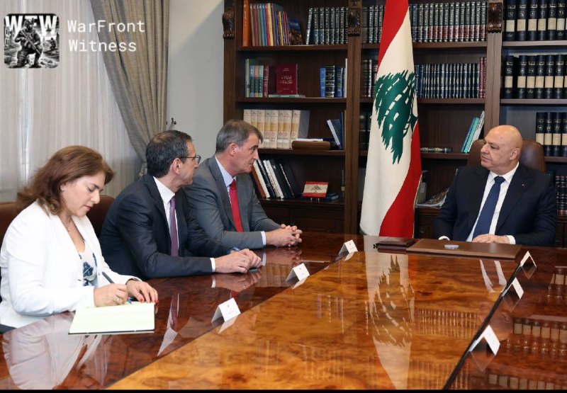 🇱🇧🇺🇳 נשיא לבנון ג'וזף עאון נפגש עם משלחת של קרן המטבע הבינלאומית בראשות ארנסטו רמירז ריגו כדי לדון בתפקיד הפוטנציאלי של הקרן בתמיכה בהתאוששות ובשיקום הכלכלי של לבנון.