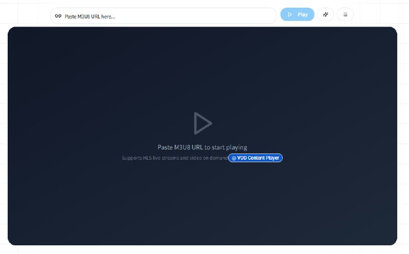 🆔  网站名称：M3U8 Player⭐  网站功能：M3U8播放器📁  网站简介：一个免费的在线M3U8播放器，可以通过它下载、转换和播放M3U8格式的流媒体内容