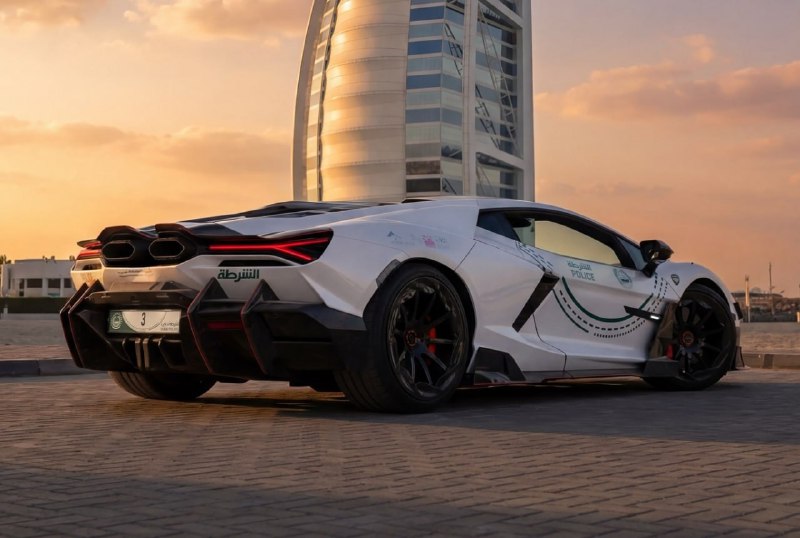 Полиция Дубая получила 1070-сильный Lamborghini Revuelto от Mansory 3