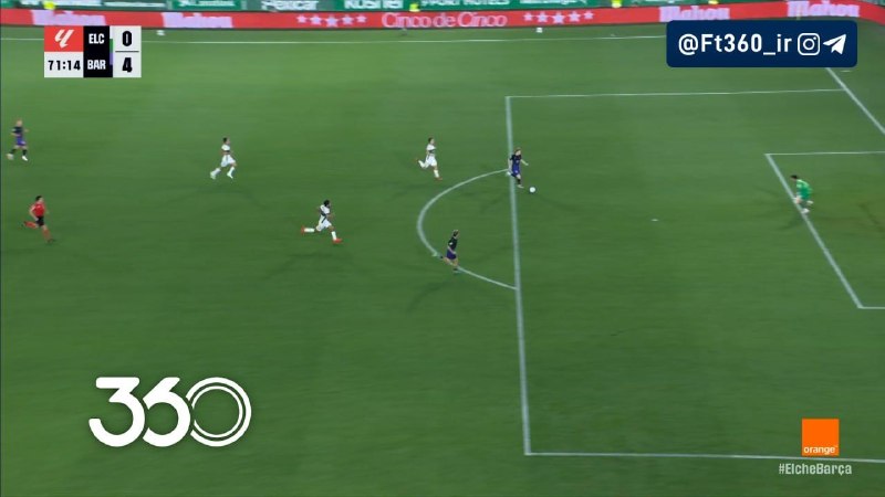 فوتبال ۳۶۰ ✔: روی حرکت عالی گوردون 🔸بارسلونا [۳]-۰ الچه🔸 ⚽️ رافینیا 🔴 دقیقه ۶۷ 🎞 تماشای گل 🔗 پخش زنده در فوتبال ۳۶۰ @Ft360_irدومین پاس