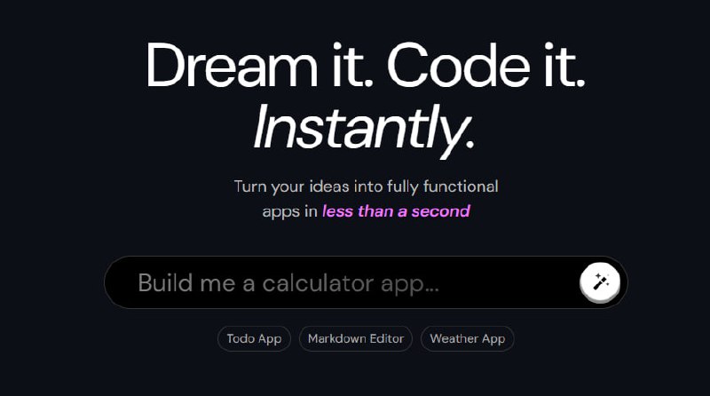🆔  网站名称：Cerebras Coder⭐  网站功能：AI应用生成📁  网站简介：利用 Cerebras 的超快晶圆芯片和 Llama3.3-70B 模型，能够在不到一秒钟的时间内生成应用程序
