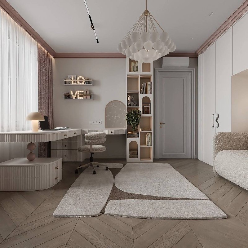 Зефирная детская для девочки в Москве. Вам нравится? Дизайнер Алёна Василевская Портфолио автора смотрите на - изображение 6 - зефирная, детская, девочки