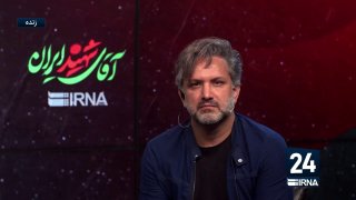 כתב IRNA, אמין סאני, מדבר על מצב הרוח של טקס הלווייתו של מר ההרוג באיראן