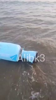חלק מטיל איראני נגד ספינות עגנה ליד החוף האיראני ליד מיצר הורמוז