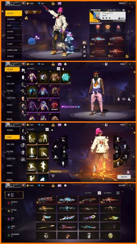 دنیای اکانت فری فایر freefire: 5480. Gh