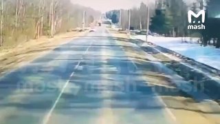 Момент ДТП на трассе А-108, в котором разбился Юрий М. Со слов водителя фуры, он специально выскочил на встречку и протаранил его грузовик. Сталкер скончался на месте от полученных травм, а машина сгорела дотла.До этого он был в ЖК "Лайнер" — там ворвался 