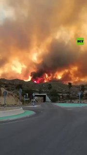 תמונות איומות של השריפה באזור לוס גלארדוס בספרד
