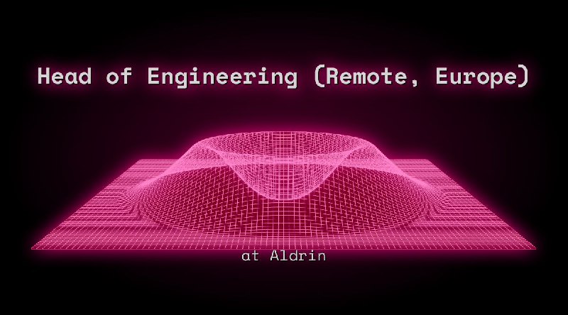 Web3 Head of Engineering (React,Rust,AWS) Remote at Aldrin