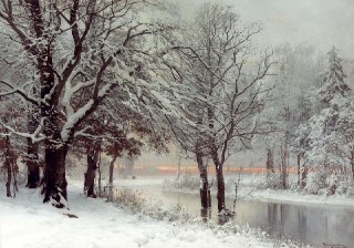 Anders Andersen Lundby - "A Winter’s Evening" (1886)The Art Vault 🎨