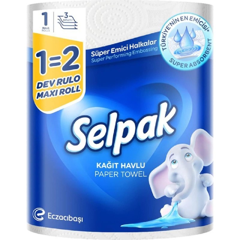 Selpak Kağıt Havlu Dev Rulo 1=2