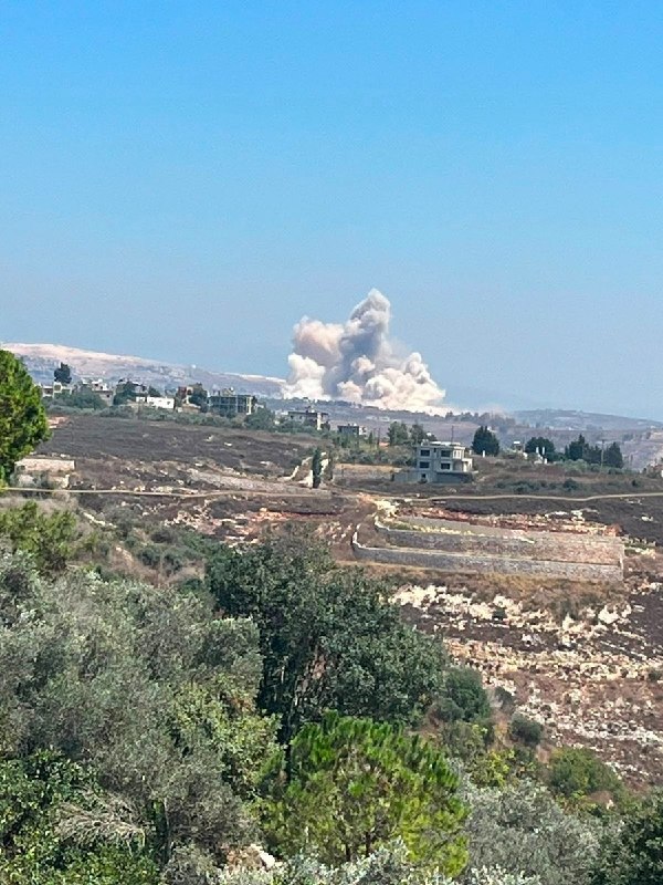 אתרים של חיזבאללה שנפגעו על ידי צה"ל לפני זמן מה בדרום לבנון.