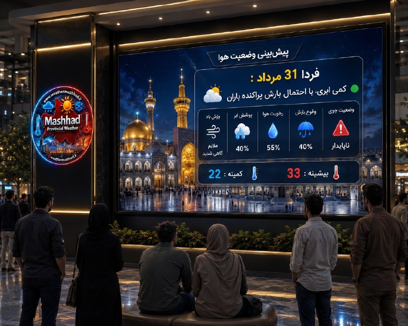 آقای هوآشنآس | هواشناسی مشهد و استان: ❣️🆗⚧#️⃣ℹ️ℹ️⚧🎦❣️🔆@weathermashhad_ir👁آقای هوآشنآس | هواشناسی مشهد و استان