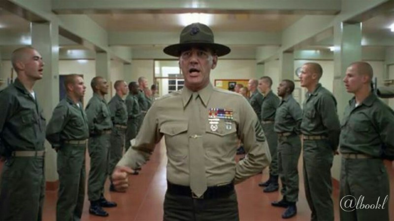 BOOK™: #دیالوگتفنگتون فقط یک وسیله است،اون چیزی که میکُشه یه قلب خشنه!🎥 Full Metal Jacket《📚@lBOOKl 》