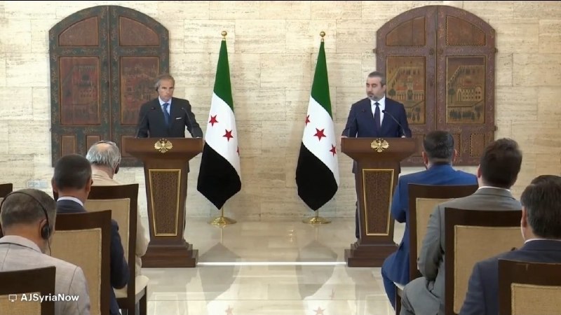 راهبرد ایرانی: نشست خبری مشترک وزیر امور خارجه سوریه و رافائل گروسی، مدیرکل آژانس بین‌المللی انرژی اتمی در دمشق:​گروسی: سوریه چند تُن م