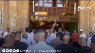חלק מתפילת יום שישי במסגד אל-אקצא המבורך.