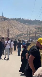 Israreli occupation settlers burn Palestinian families' crops near Hebron, south of the occupied West Bank. - news image