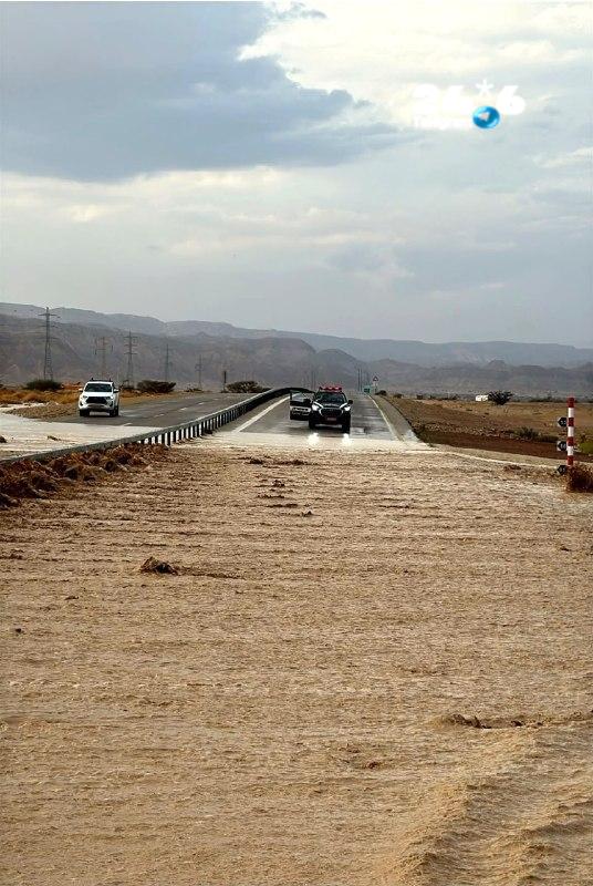 🇮🇱 אלה הכבישים החסומים בדרום בעקבות הגשמים: כביש 90 מצומת זוהר דרך צומת הערבה ועד אילת, כביש 25 מצומת צפי…