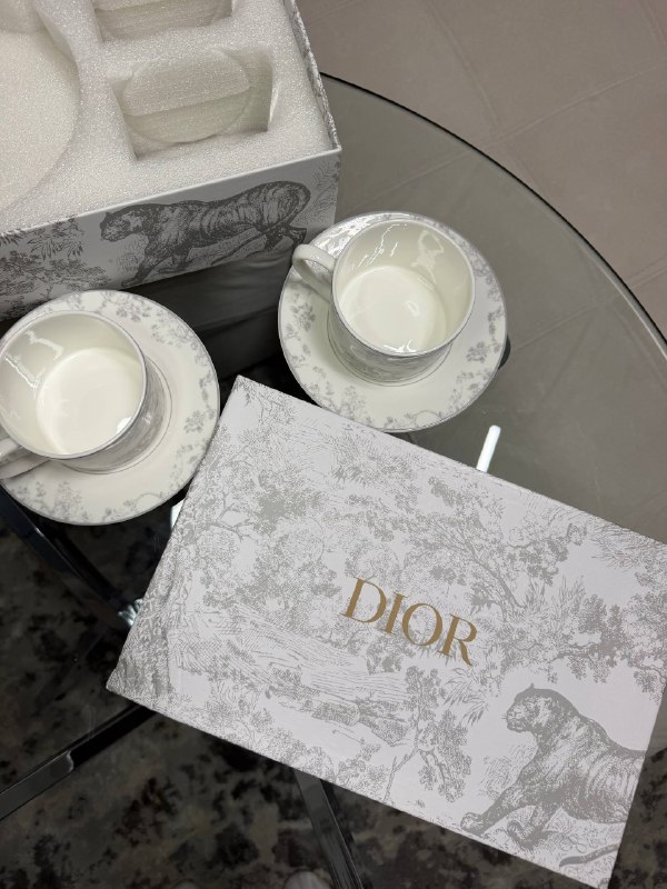 Dior Набір чашок Dior Light Grey, фото 8
