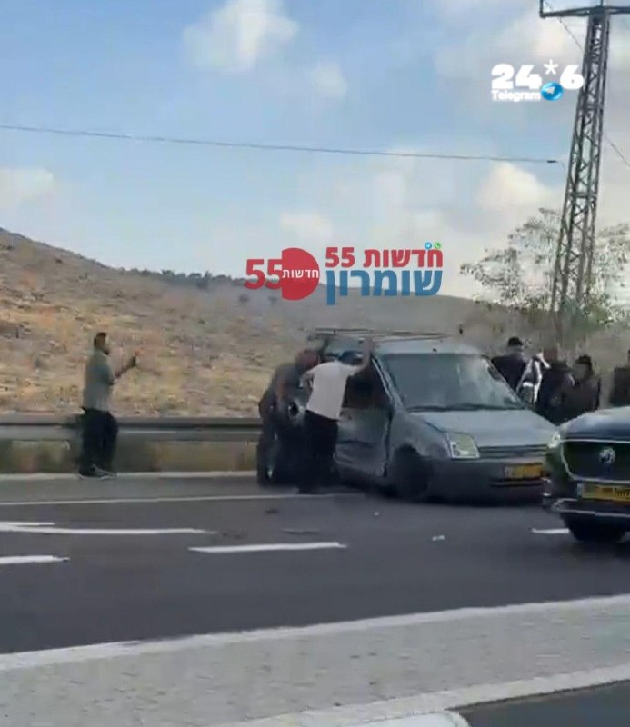 🇮🇱 כביש 446 צומת שוקבא - תאונת דרכים בין עופרים לניל"י ללא הפרעה לתנועה. אך כאמור הכביש מניל"י למעבר חשמו…